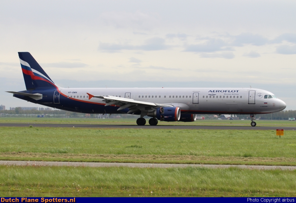 VP-BWN Airbus A321 Aeroflot - Russian Airlines by airbus
