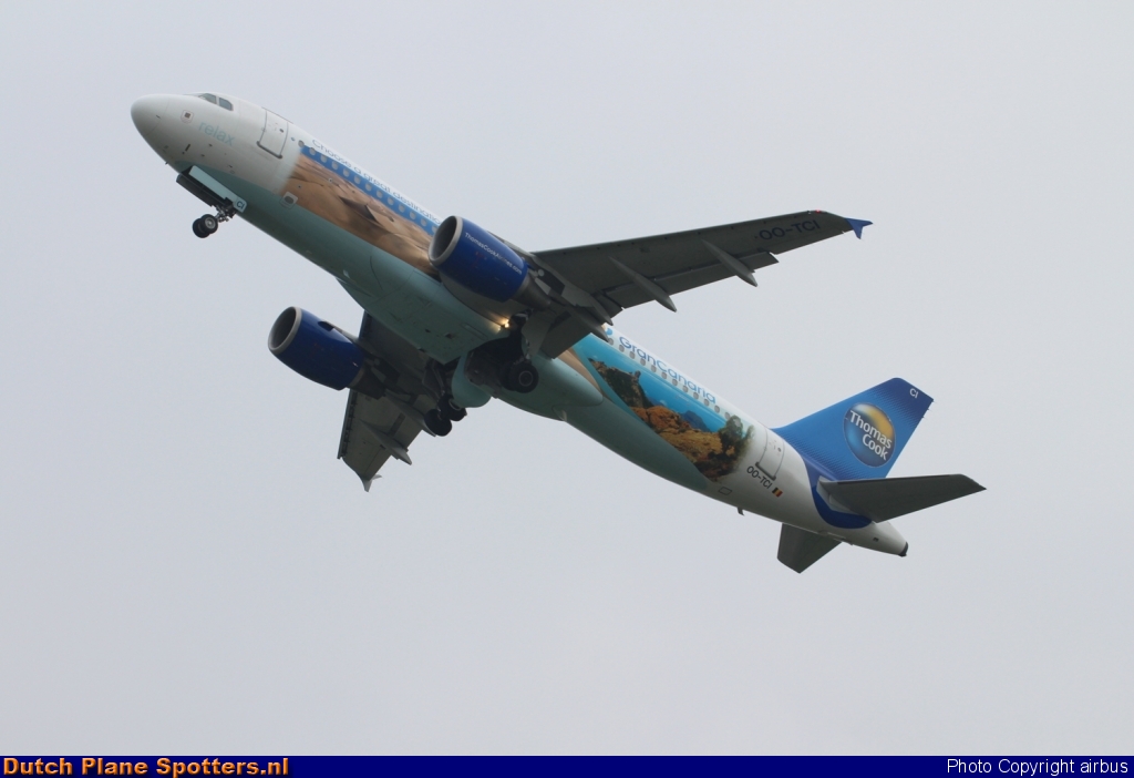 OO-TCI Airbus A320 Thomas Cook by airbus