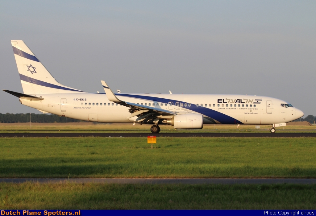 4X-EKS Boeing 737-800 El Al Israel Airlines by airbus