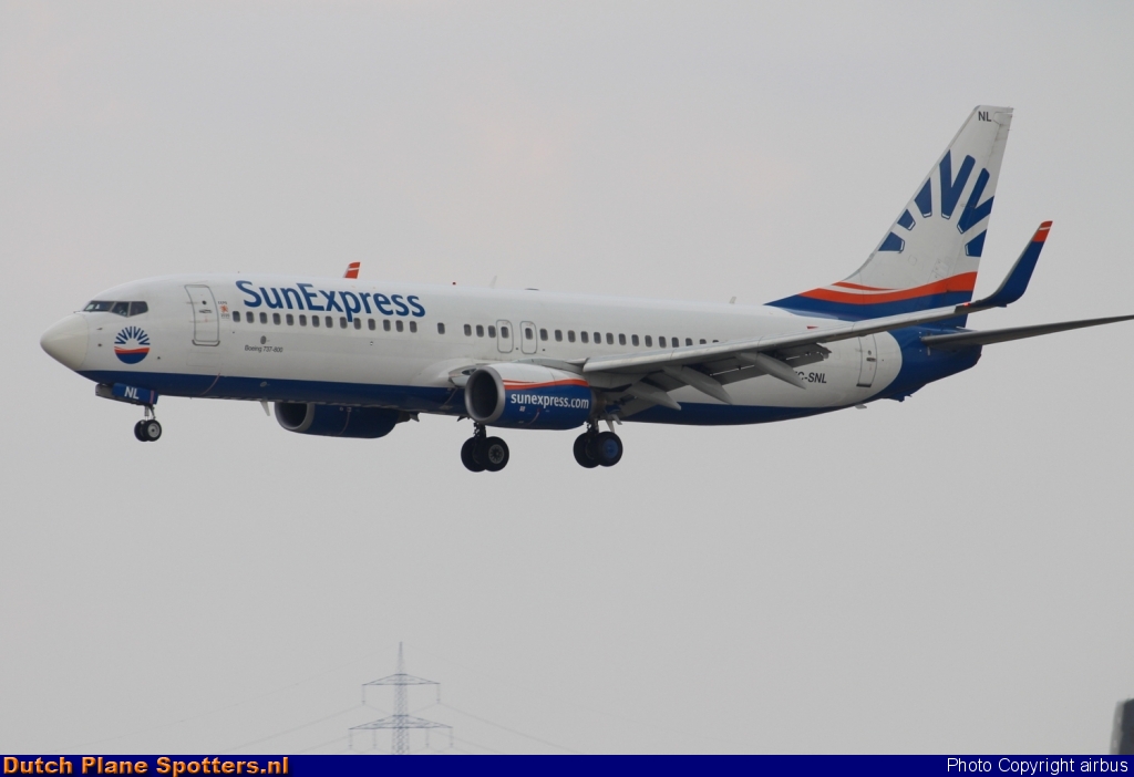 TC-SNL Boeing 737-800 SunExpress by airbus