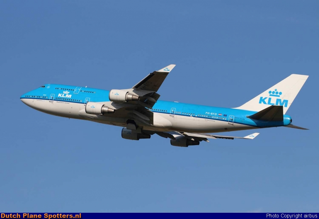 PH-BFD Boeing 747-400 KLM Royal Dutch Airlines by airbus