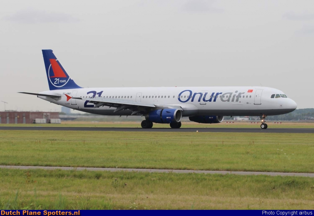 TC-OBZ Airbus A321 Onur Air by airbus