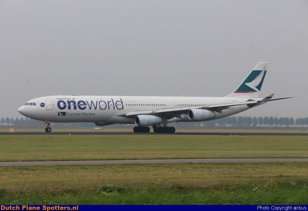 B-HXG Airbus A340-300 Cathay Pacific by airbus
