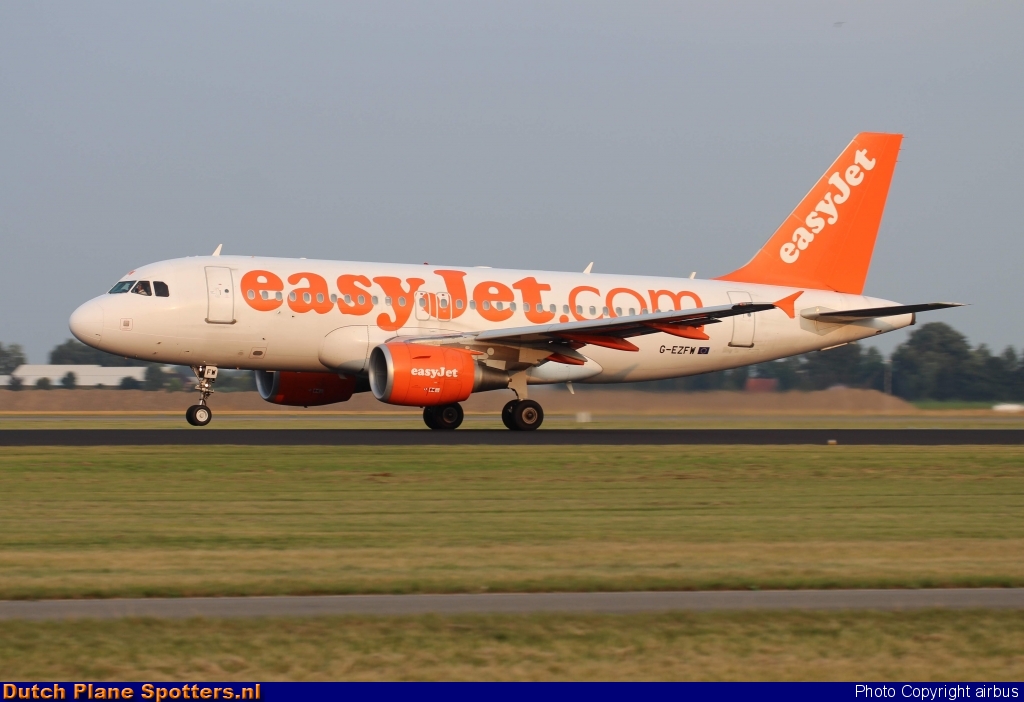 G-EZFW Airbus A319 easyJet by airbus
