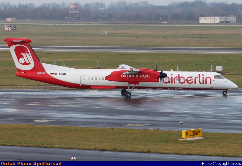 D-ABQD Bombardier Dash 8-Q400 LGW - Luftfahrtgesellschaft - Walter (Air Berlin) by airbus