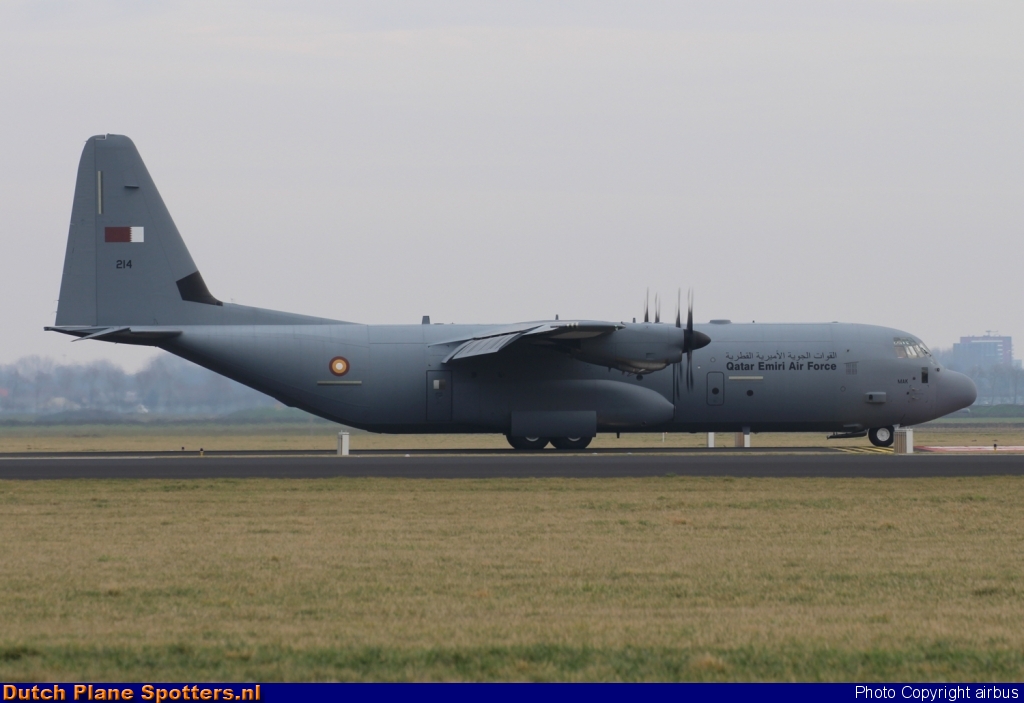 214 / MAK Lockheed C-130 Hercules MIL - Qatar Air Force by airbus