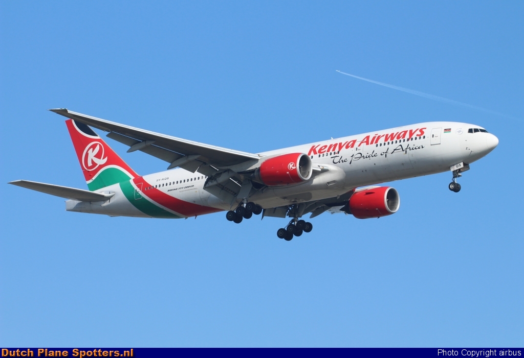 5Y-KQS Boeing 777-200 Kenya Airways by airbus