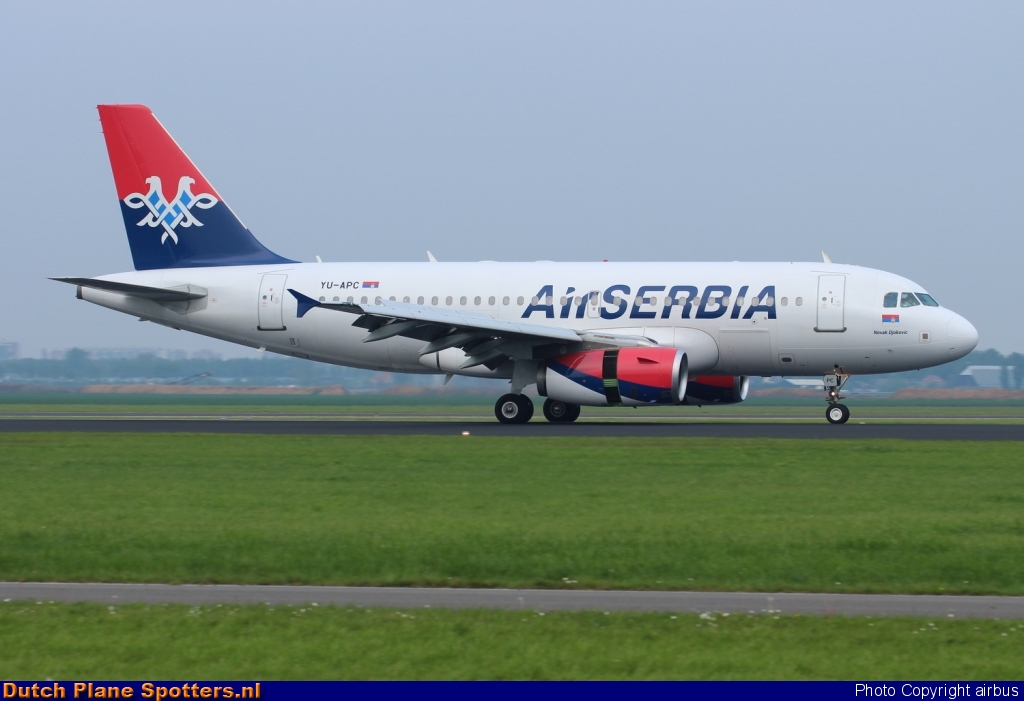 YU-APC Airbus A319 Air Serbia by airbus