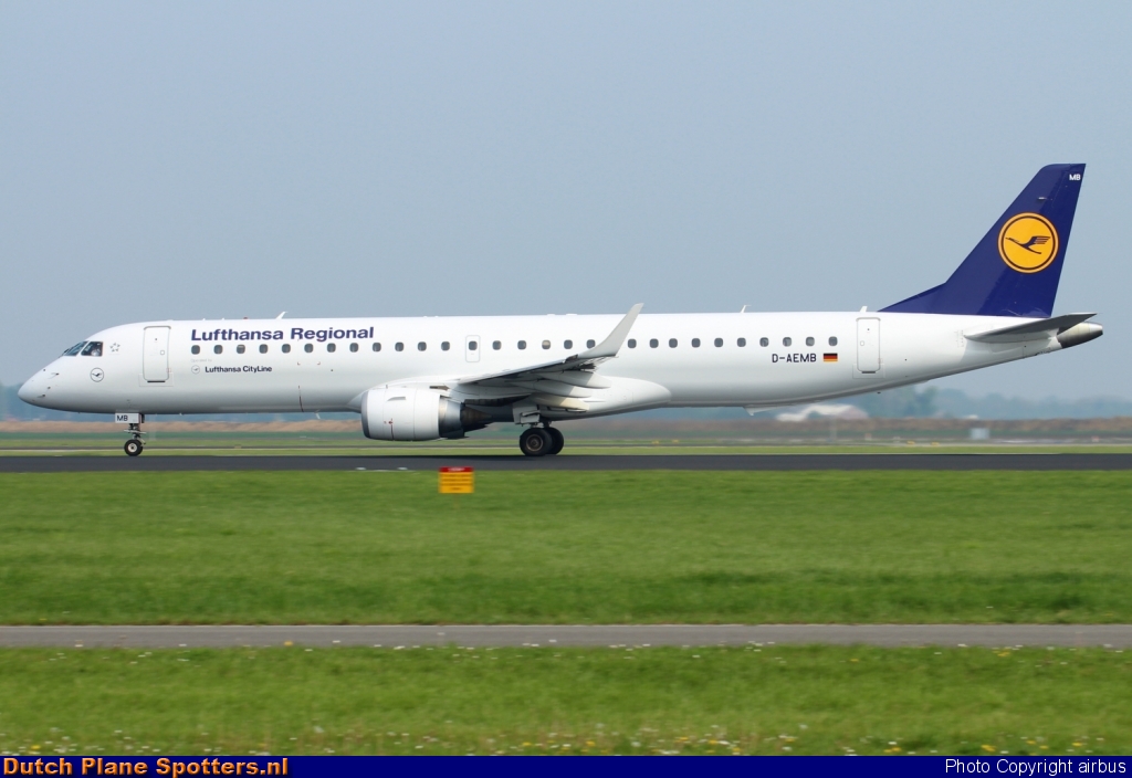 D-AEMB Embraer 195 CityLine (Lufthansa Regional) by airbus