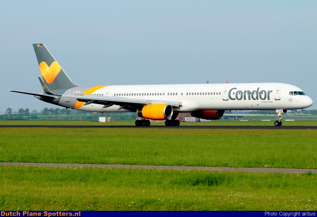 D-ABOK Boeing 757-300 Condor (Thomas Cook) by airbus