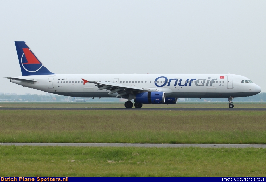 TC-OBF Airbus A321 Onur Air by airbus