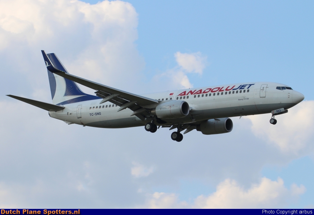 TC-SNG Boeing 737-800 AnadoluJet by airbus