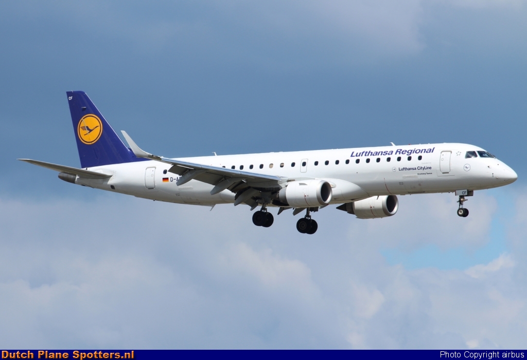 D-AECF Embraer 190 CityLine (Lufthansa Regional) by airbus