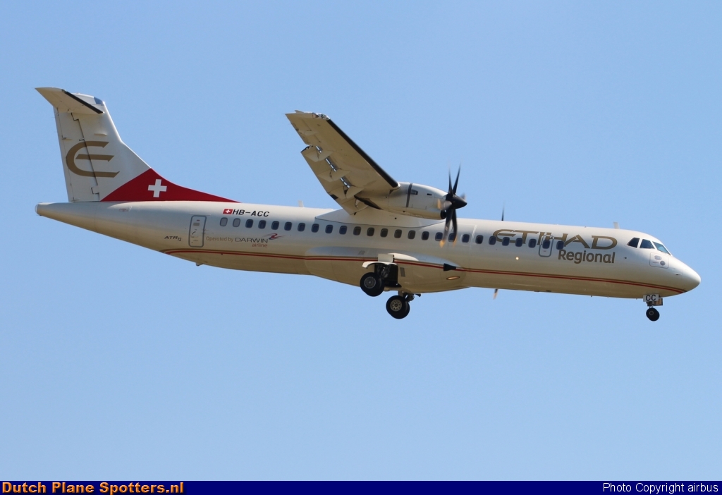 HB-ACC ATR 72 Darwin Airline (Etihad Regional) by airbus