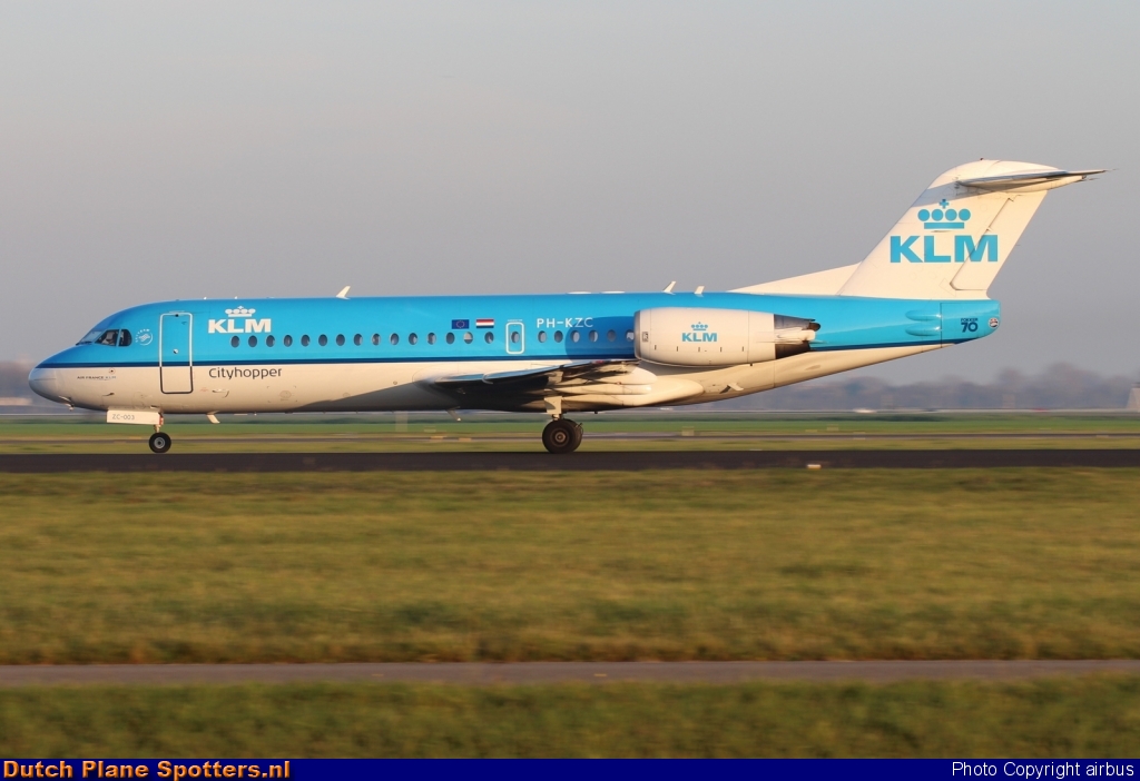 PH-KZC Fokker 70 KLM Cityhopper by airbus