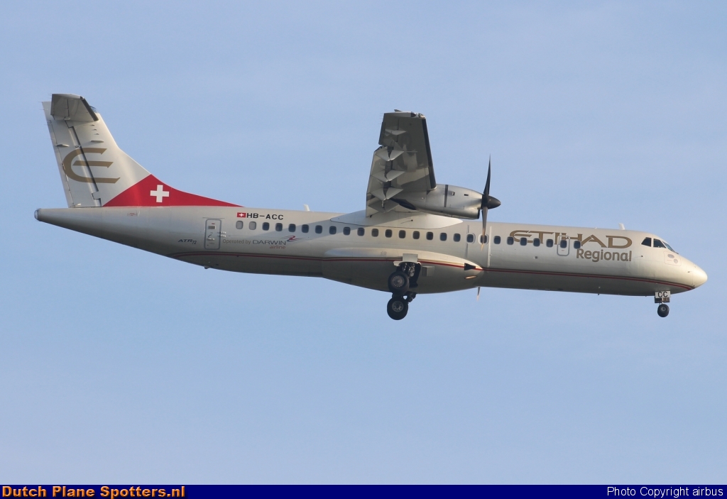 HB-ACC ATR 72 Darwin Airline (Etihad Regional) by airbus