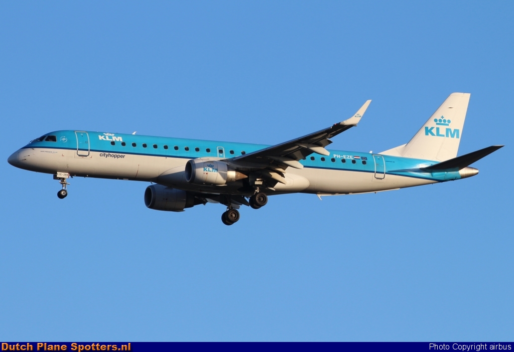 PH-EZE Embraer 190 KLM Cityhopper by airbus