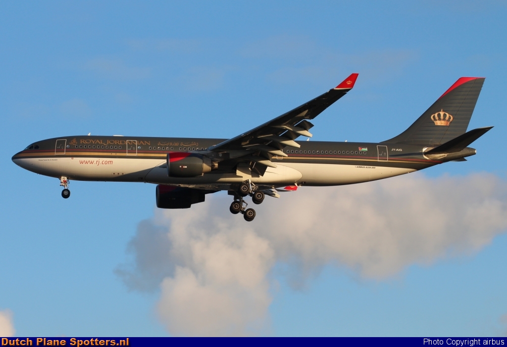 JY-AIG Airbus A330-200 Royal Jordanian Airlines by airbus