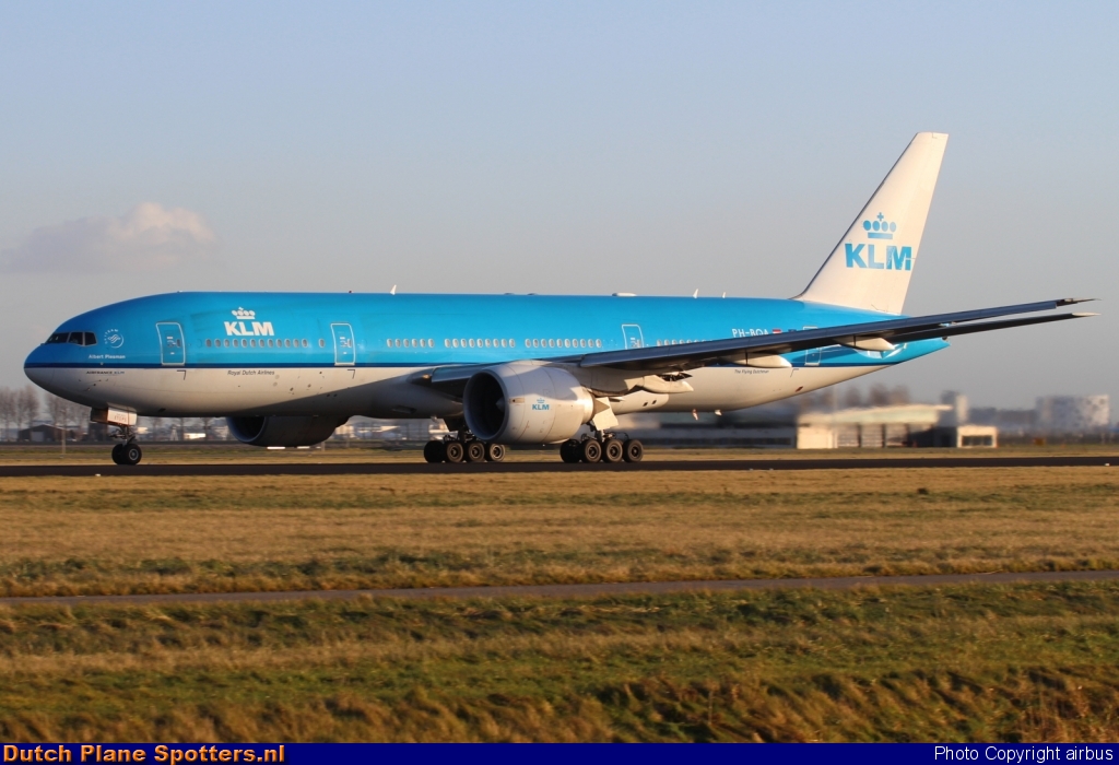PH-BQA Boeing 777-200 KLM Royal Dutch Airlines by airbus