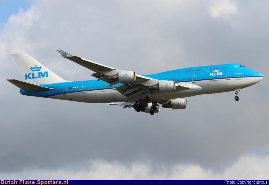 PH-BFC Boeing 747-400 KLM Royal Dutch Airlines by airbus