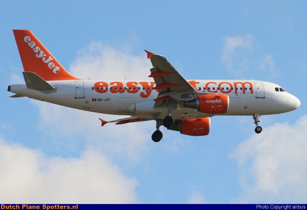 HB-JYP Airbus A319 easyJet Switzerland by airbus