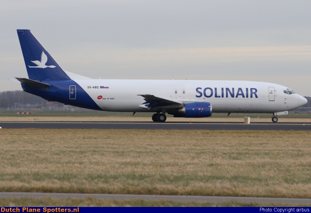 S5-ABZ Boeing 737-400 Solinair (MNG Cargo) by airbus