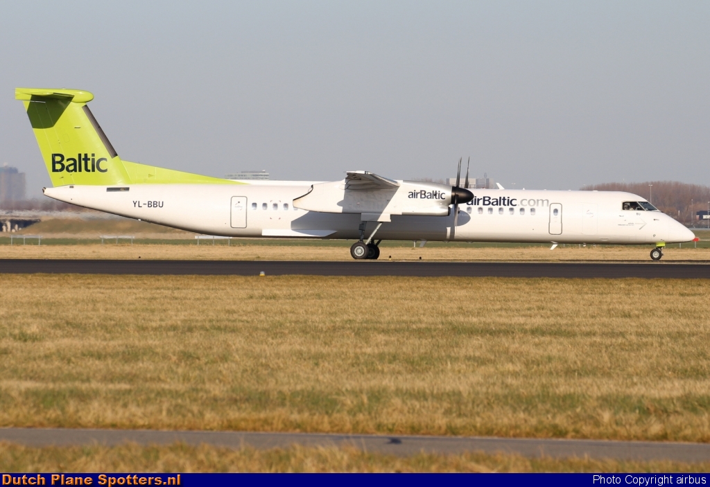 YL-BBU Bombardier Dash 8-Q400 Air Baltic by airbus