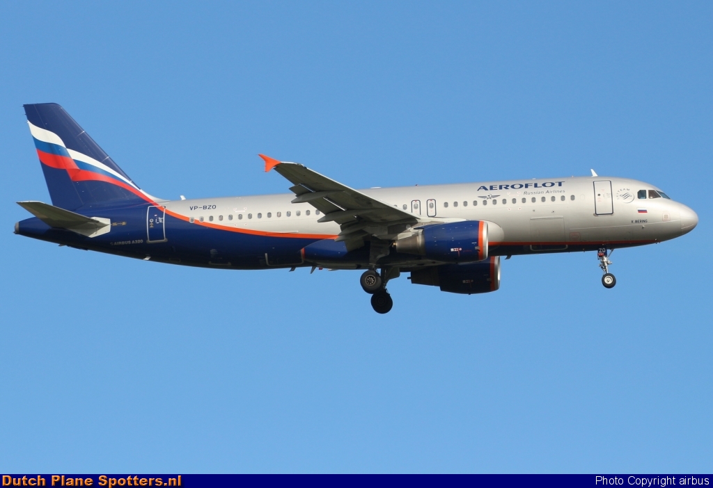 VP-BZO Airbus A320 Aeroflot - Russian Airlines by airbus