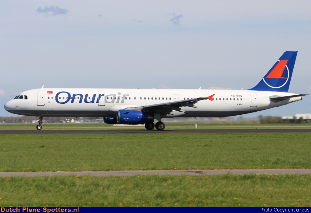 TC-OBV Airbus A321 Onur Air by airbus