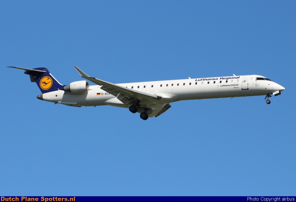 D-ACKC Bombardier Canadair CRJ900 CityLine (Lufthansa Regional) by airbus