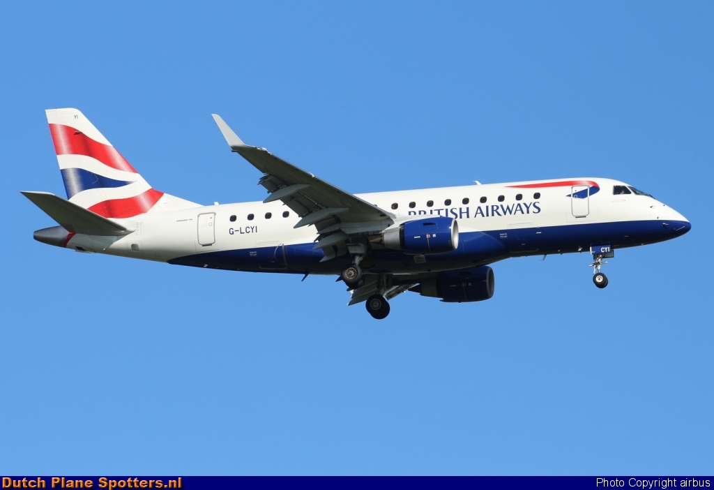 G-LCYI Embraer 170 BA CityFlyer (British Airways) by airbus