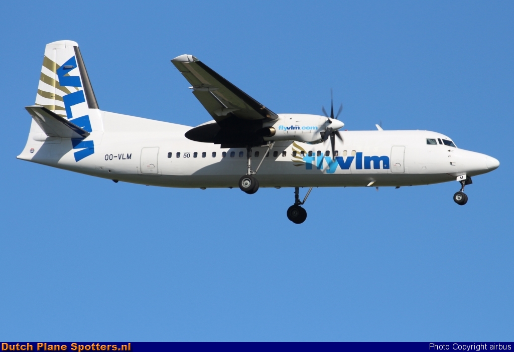 OO-VLM Fokker 50 Cityjet by airbus