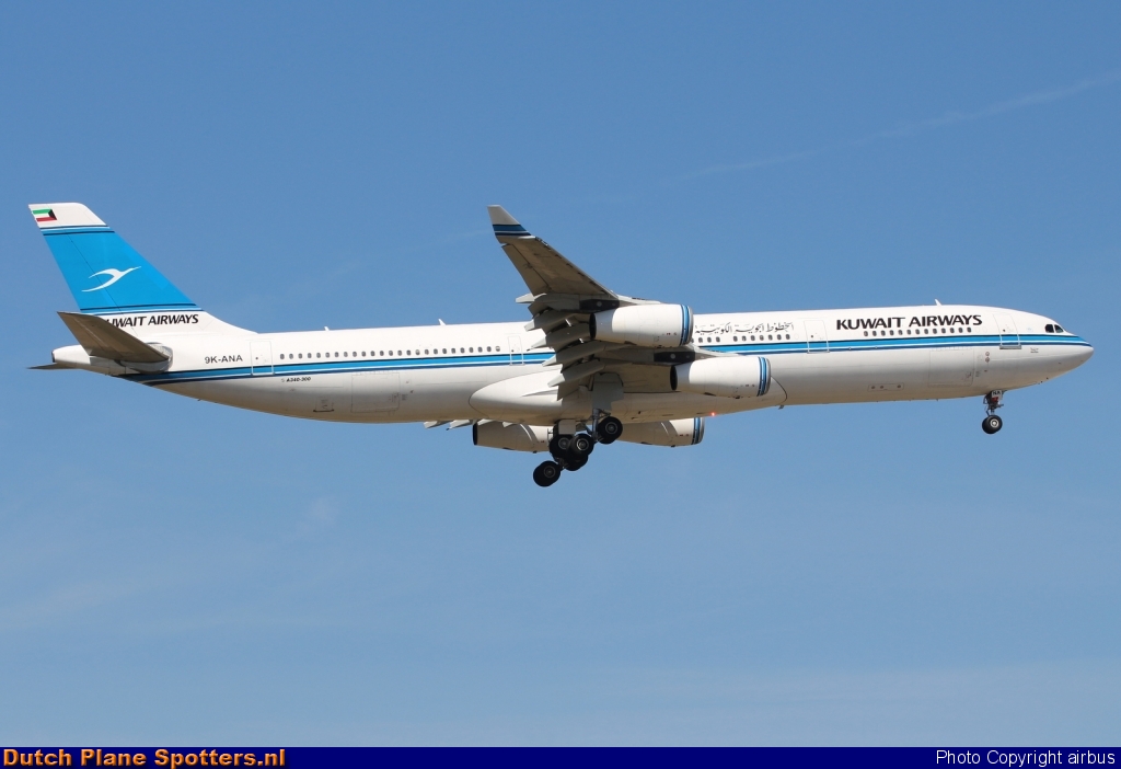 9K-ANA Airbus A340-300 Kuwait Airways by airbus