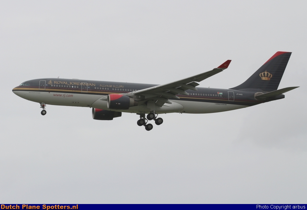 JY-AIG Airbus A330-200 Royal Jordanian Airlines by airbus