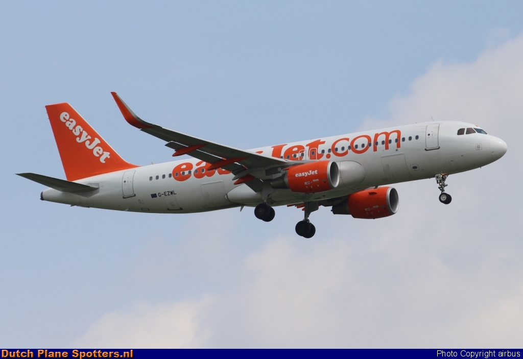 G-EZWL Airbus A320 easyJet by airbus