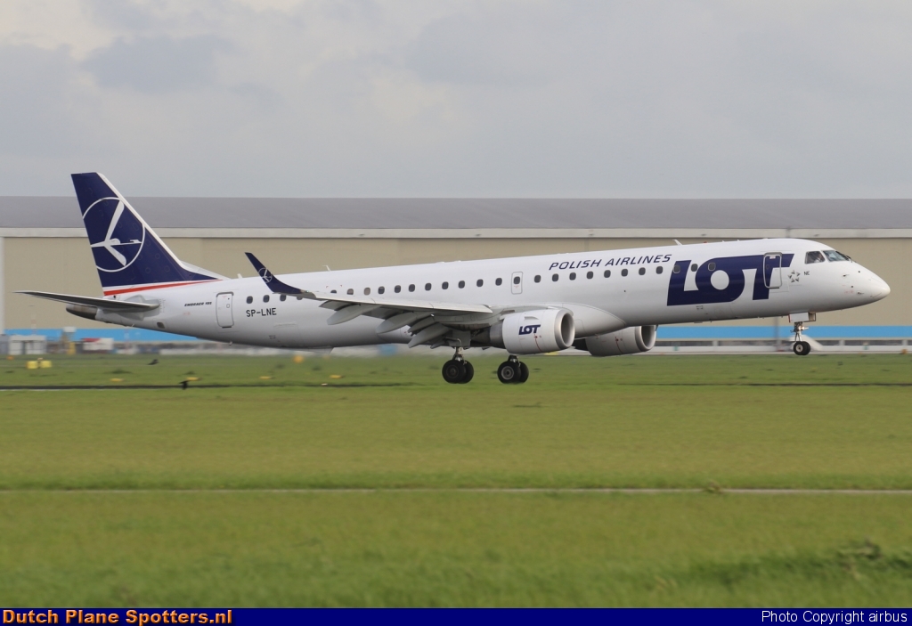 SP-LNE Embraer 195 LOT Polish Airlines by airbus