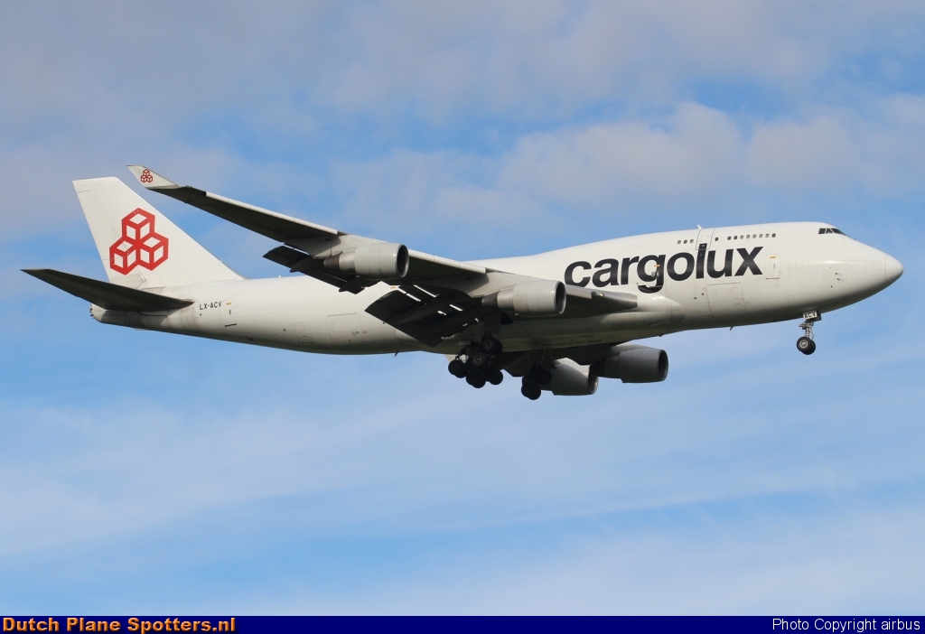LX-ACV Boeing 747-400 Cargolux by airbus