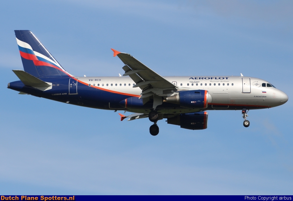 VQ-BCO Airbus A319 Aeroflot - Russian Airlines by airbus
