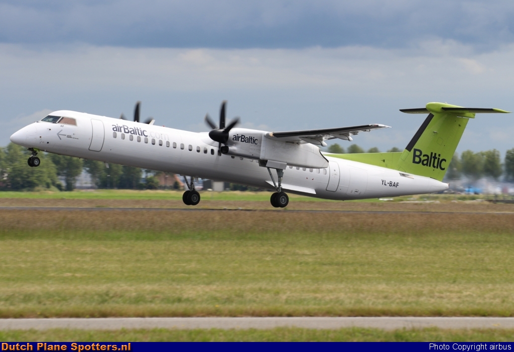 YL-BAF Bombardier Dash 8-Q400 Air Baltic by airbus