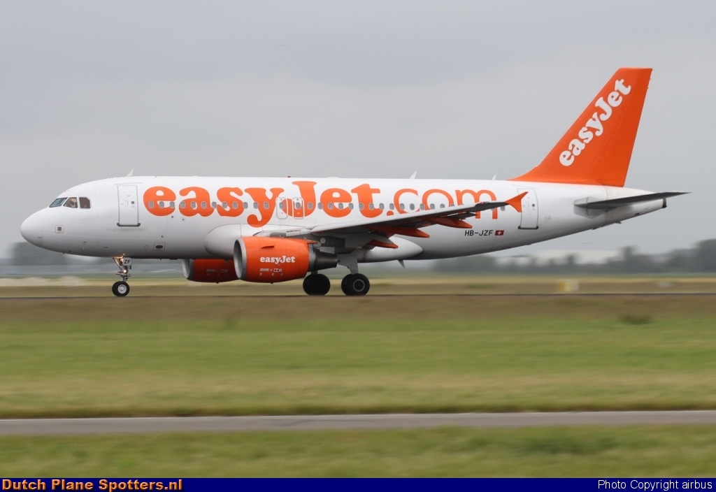 HB-JZF Airbus A319 easyJet Switzerland by airbus