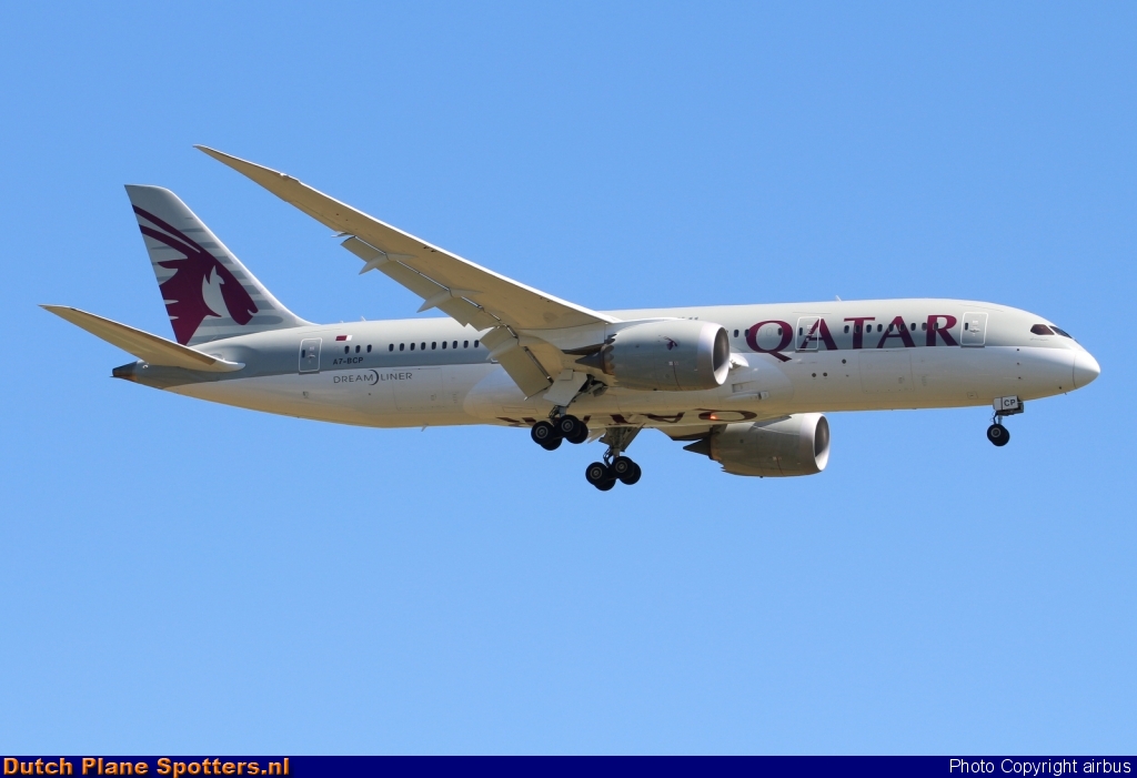 A7-BCP Boeing 787-8 Dreamliner Qatar Airways by airbus