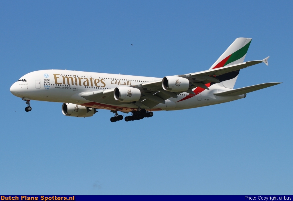 A6-EOJ Airbus A380-800 Emirates by airbus