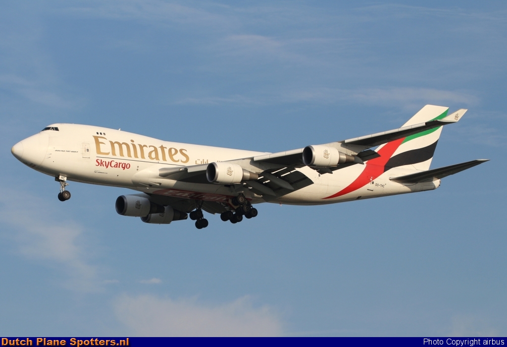 OO-THC Boeing 747-400 Emirates Sky Cargo by airbus