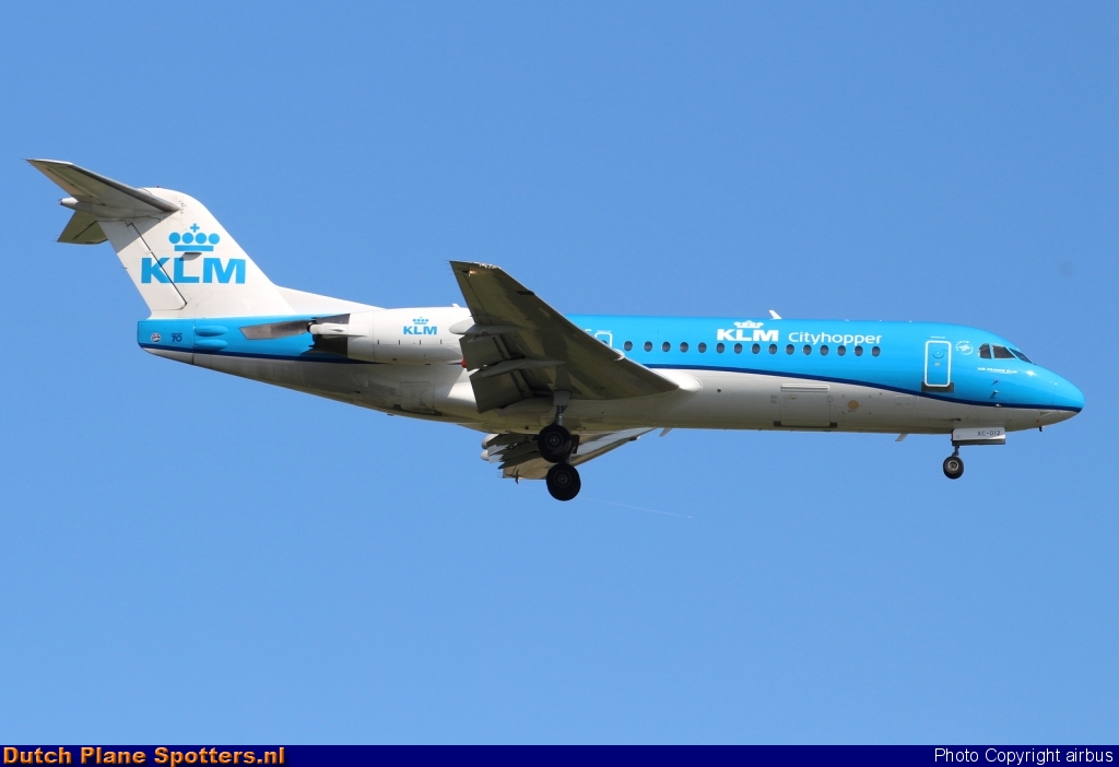 PH-WXC Fokker 70 KLM Cityhopper by airbus
