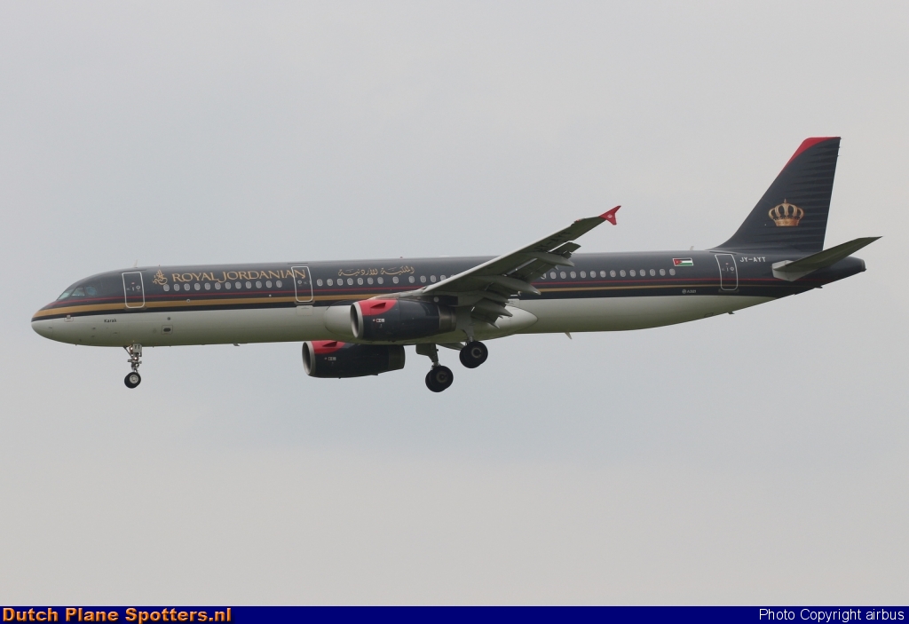 JY-AYT Airbus A321 Royal Jordanian Airlines by airbus
