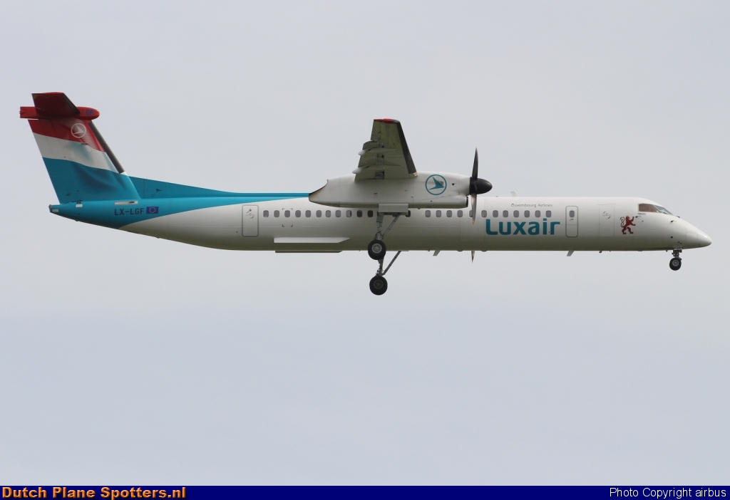 LX-LGF Bombardier Dash 8-Q400 Luxair - Luxembourg Airlines by airbus
