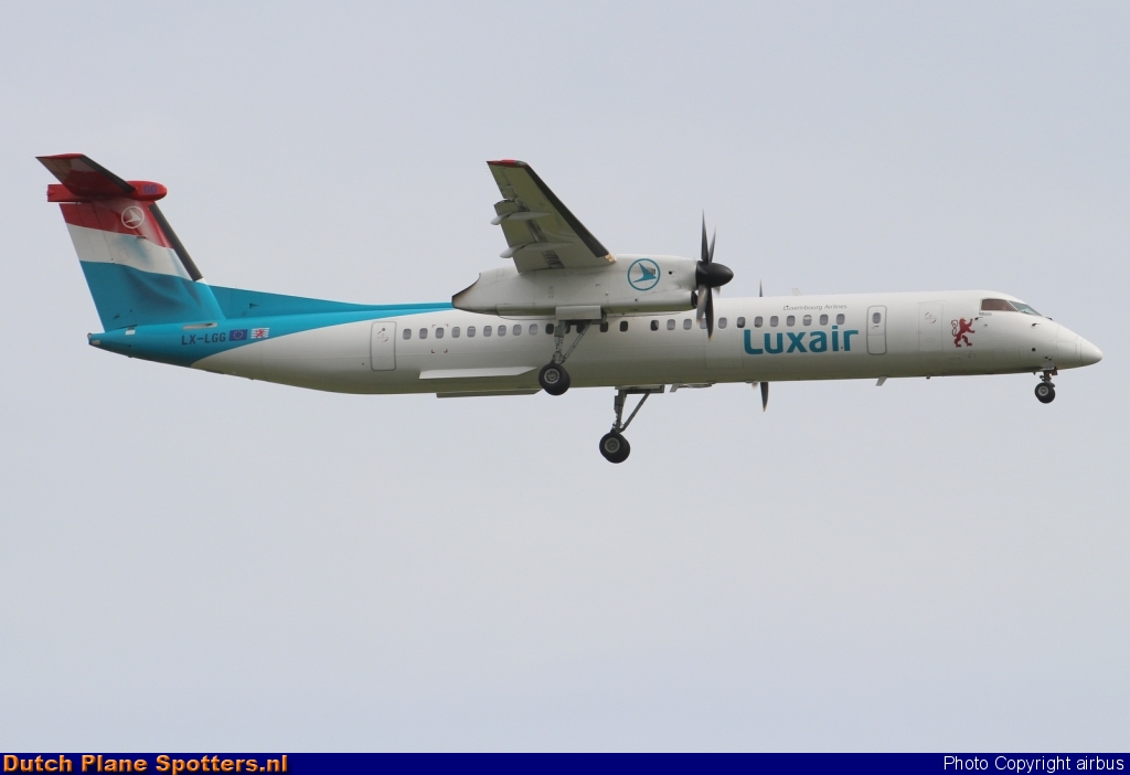 LX-LGG Bombardier Dash 8-Q400 Luxair - Luxembourg Airlines by airbus