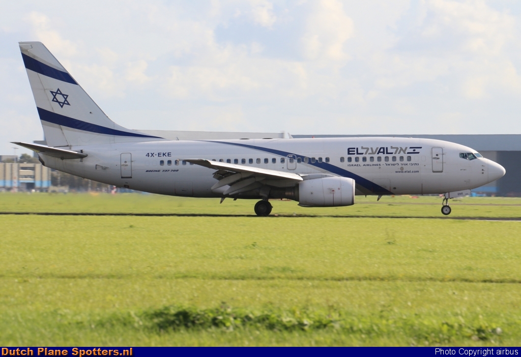 4X-EKE Boeing 737-700 El Al Israel Airlines by airbus