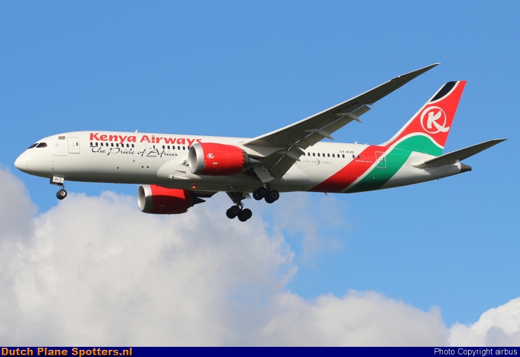 5Y-KZE Boeing 787-8 Dreamliner Kenya Airways by airbus