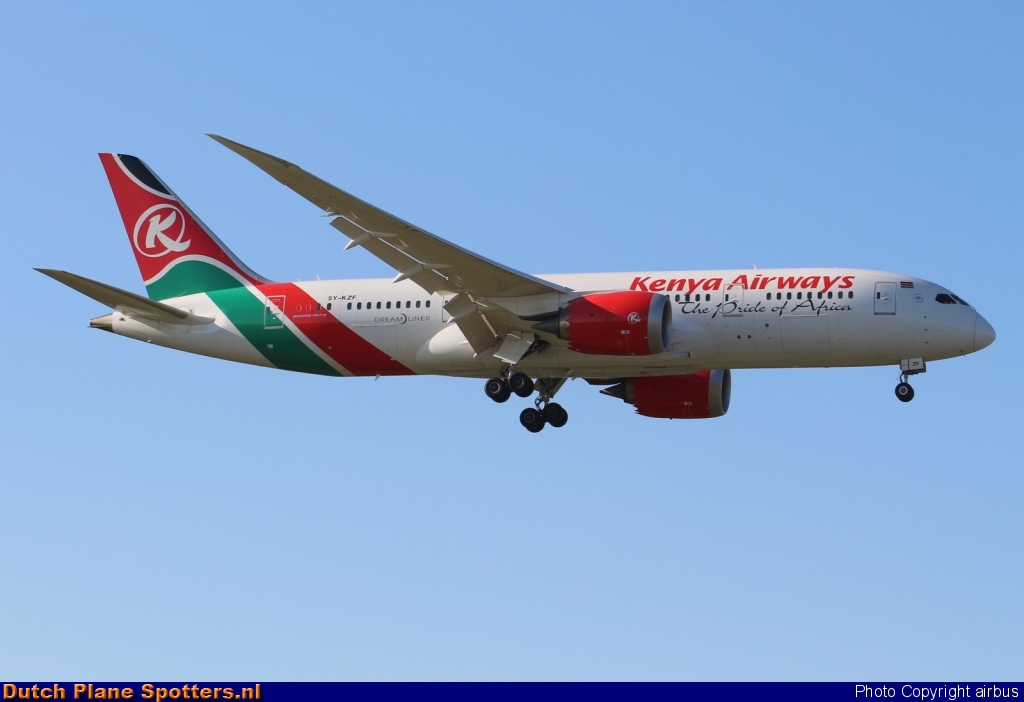 5Y-KZF Boeing 787-8 Dreamliner Kenya Airways by airbus